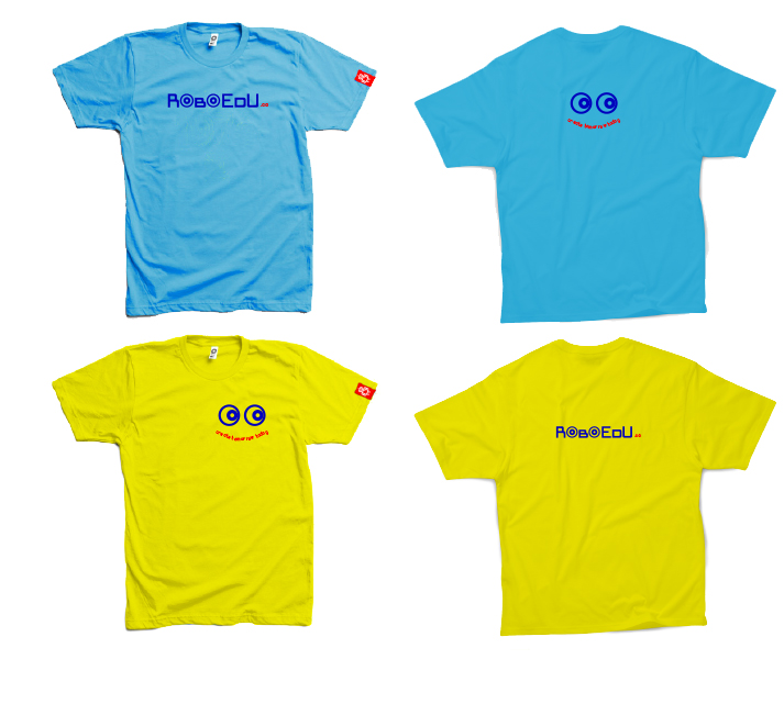 Robo T-shirts with slogan design